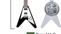 Gibson Flying V Style Guitar Pin Badge