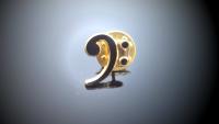Bass Clef Pin Brooch
