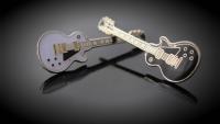 Gibson Les Paul Custom Style Guitar Pin Badge