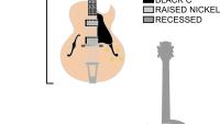 Gibson ES- 175 Style Guitar Pin Brooch in Design stage