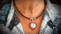 Initial Style Leather Choker "Jazzy Style"