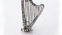 Harp Pin Brooch