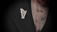 Harp Pin Brooch