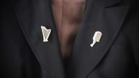 Harp Pin Brooch