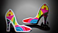 High Heel Colourful Shoe Earrings