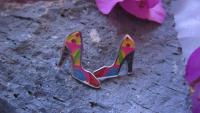 High Heel Colourful Shoe Earrings