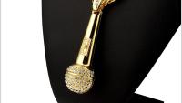 Microphone Necklace Large Hip Hop /Rapper -Gold or Silver