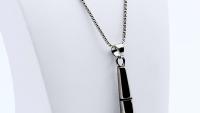 Microphone Pendant "Jumbo Super Size" Stainless Steel