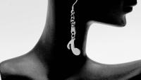 Music Note Drop Earrings Eighth Note (Quaver)