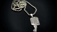 Microphone Pendant Retro Vintage Style - 3D