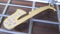 Gold Sax Pendant 2-tone