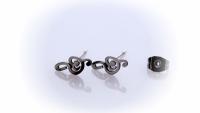 Treble Clef Earrings in Stainless Steel