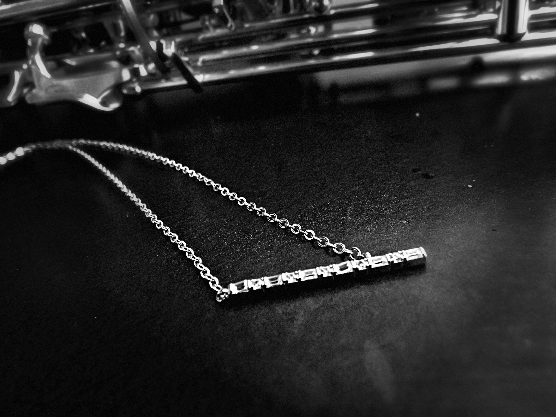 Flute Necklace - 925 Sterling Silver