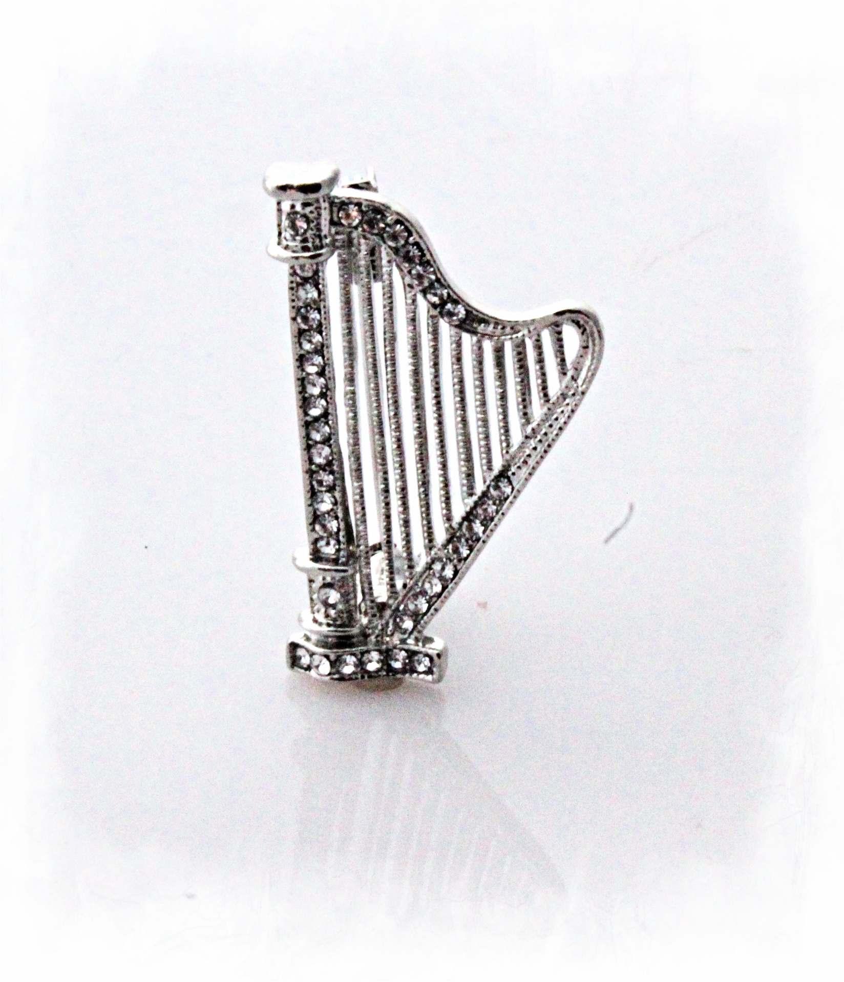 Harp Pin Brooch
