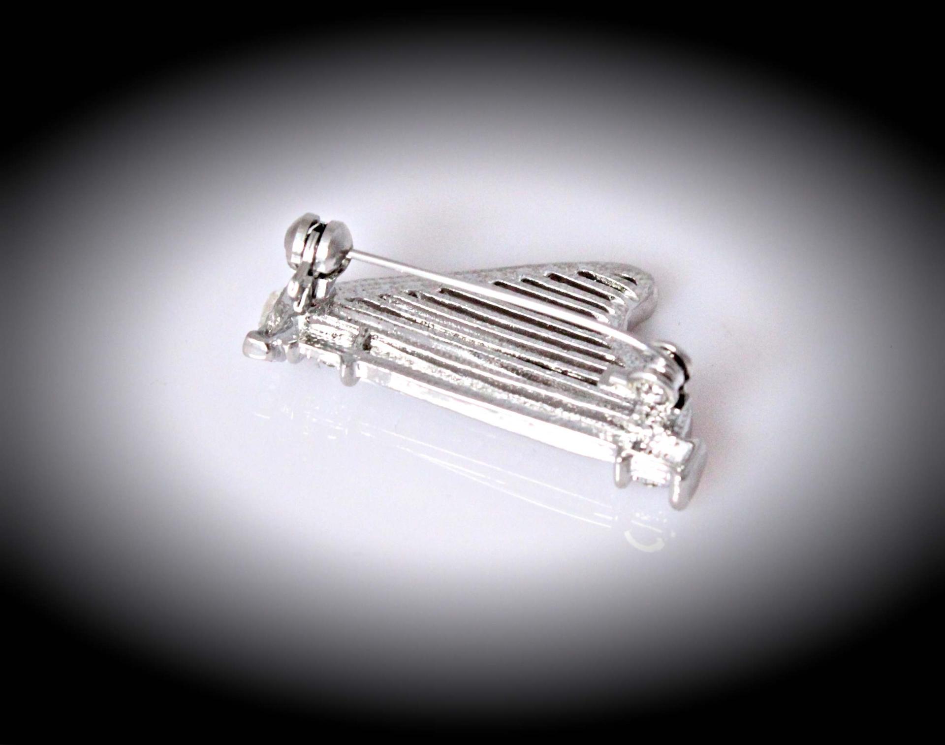 Harp Pin Brooch