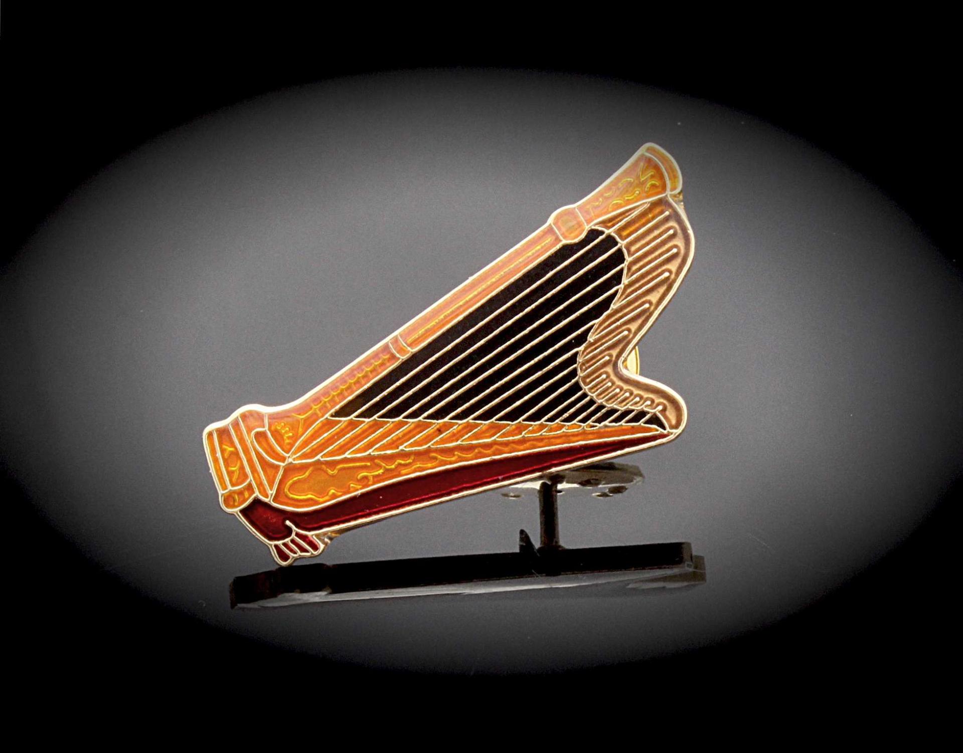 Harp Pin Badge