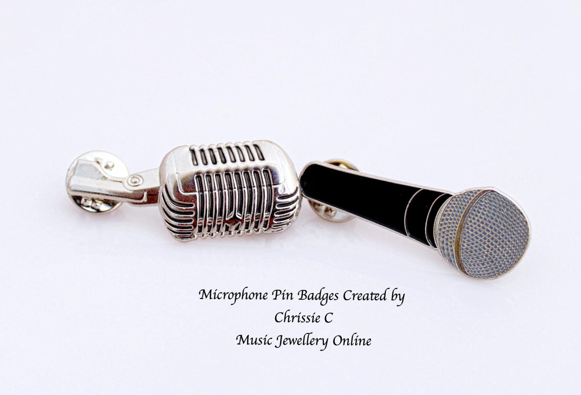 Microphone pin badge range