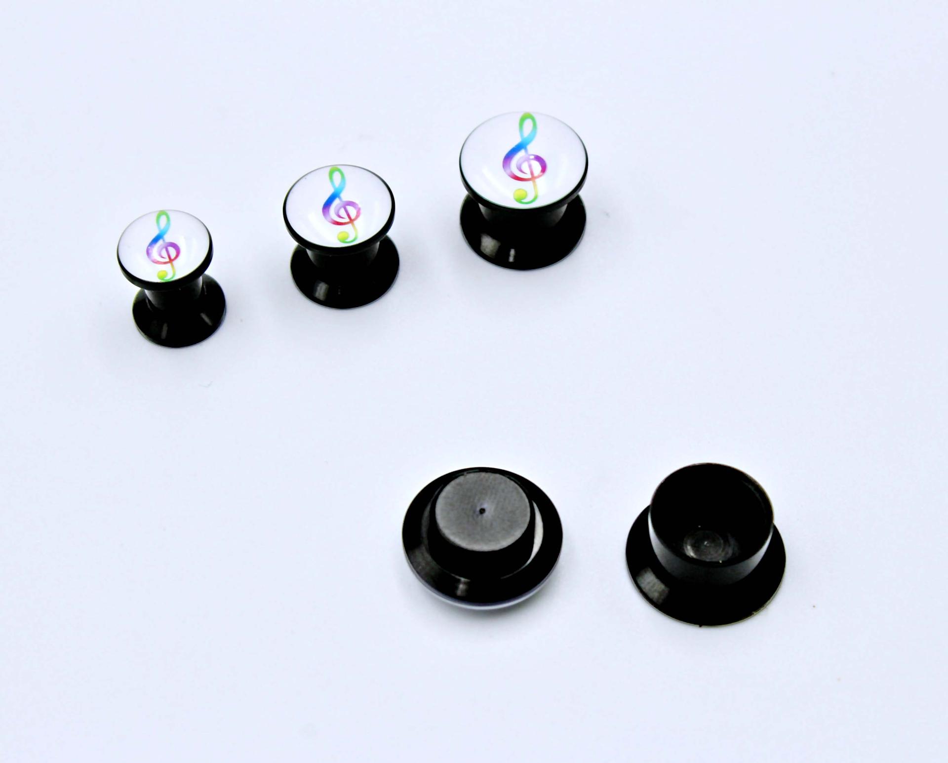 Music Note Ear Plug Expander Tunnel Colourful