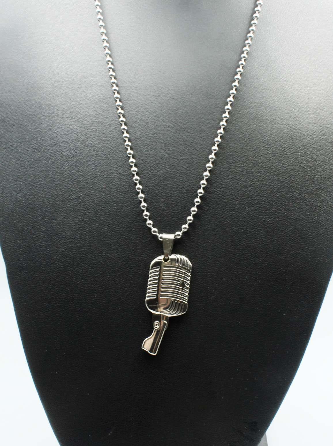 Microphone Pendant Retro Vintage Style - 3D