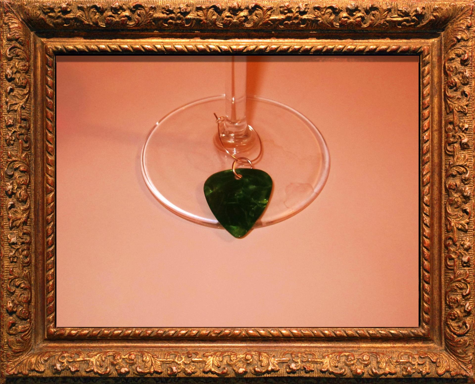 Wine Glass Charms - Guitar Pick Style